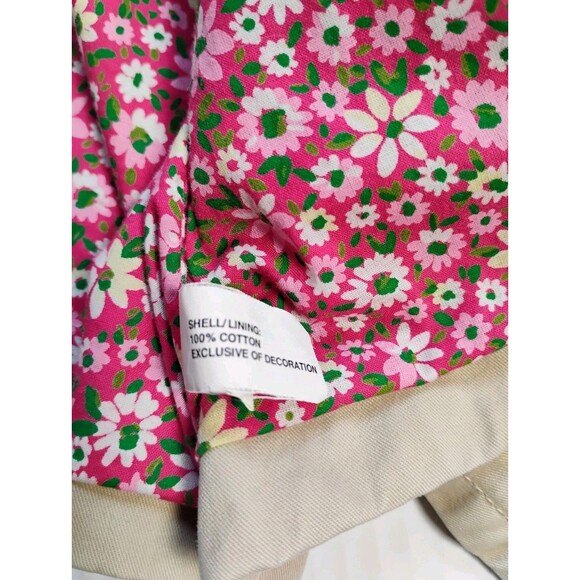 Baby Gap Toddler Girls  Khaki Floral Jacket, Size 5 Years - Picture 6 of 7